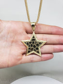 10k Diamond Cut Franco Chain With Star Pendant