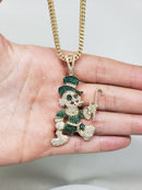 10k Diamond Cut Franco Chain With Duck Pendant