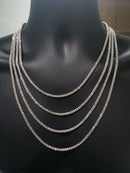 3.5mm chaîne de glace Or blanc 10k Nouveau