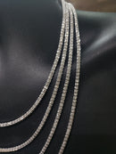 3.5mm chaîne de glace Or blanc 10k Nouveau