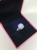 14k Ring 1.58ct Center Round Stone + 0.75ct Diamonds NEW