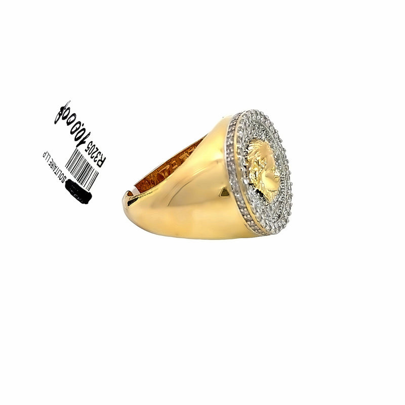 10k 1.38ct Medusa Diamond  Ring