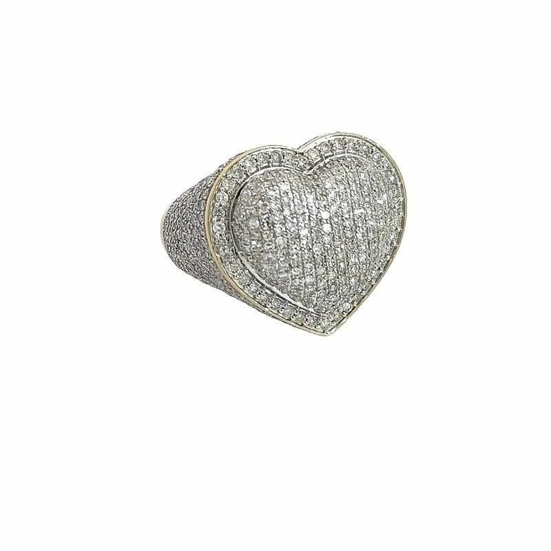 10k 2.65ct Heart Diamond  Ring