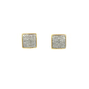 10k 0.50ct square Diamonds studs