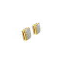 10k 0.50ct square Diamonds studs