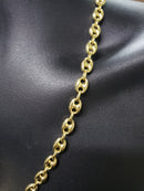 14k 8mm Puff Links Hollow