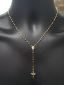 3 color 10k 2.4mm Rosary New