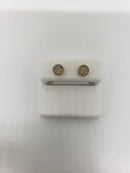 10k 0.15ct round diamond Studs Screw back earrings