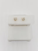 14k 0.30ct  diamond Studs Screw back earrings