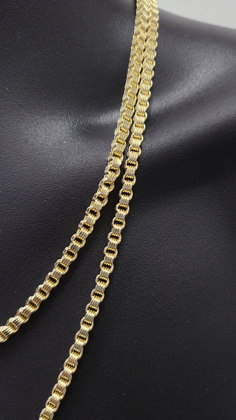 4.5mm 10k Alexander CHain Or Jaune NOUVEAU