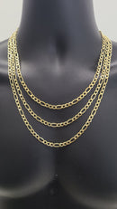 5mm 14k Yellow Gold Figaro chain