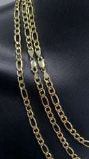 5mm 14k Yellow Gold Figaro chain