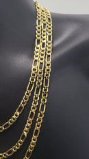 6mm 14k Yellow Gold Figaro chain