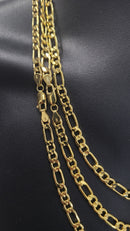 6mm 14k Yellow Gold Figaro chain