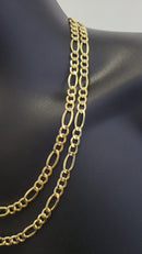 7mm 14k Yellow Gold Figaro chain