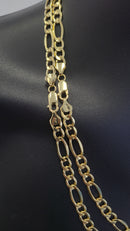 7mm 14k Yellow Gold Figaro chain
