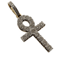 Cross Ankh 1.01ct si diamonds 10k Gold SP10717
