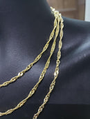 3.6mm 10k Singapore Chain