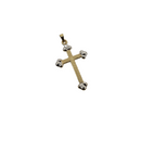 Cross Medusa  Pendant in 10k Gold
