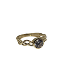 Halo ring 10k Yellow Gold mmm-015