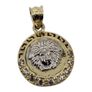 10K Medusa Pendant Yellow Gold LA154