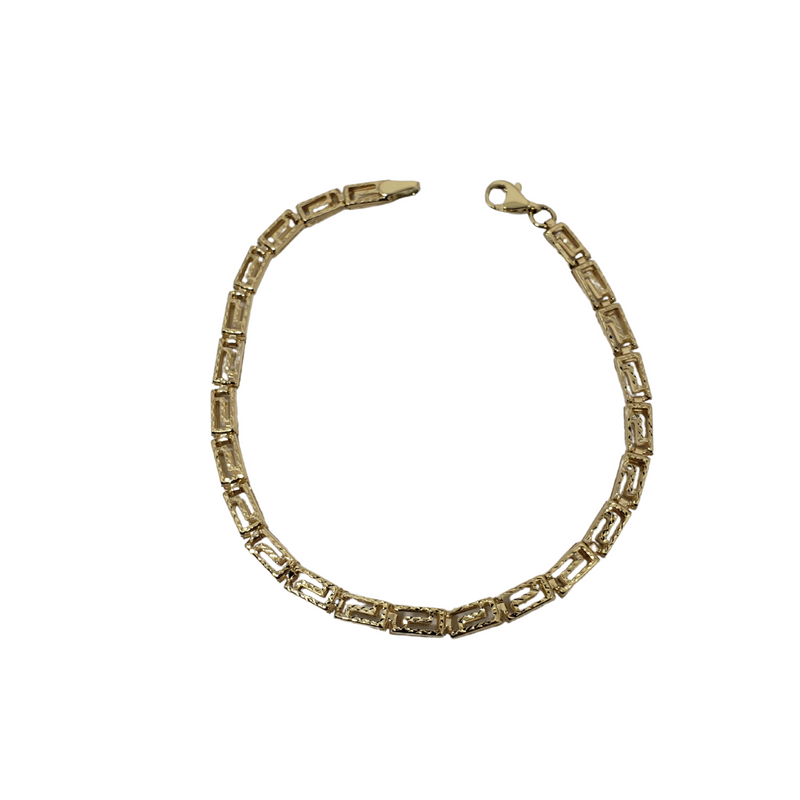 10k Medusa Yellow Gold Bracelet NEW