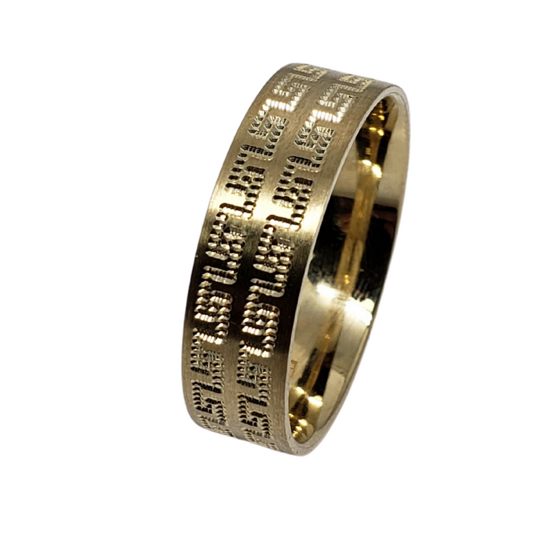 Wedding Band Ring in 10k Yellow Gold WGB-001