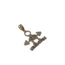 10k 0.70ct SI Diamond custom Gym motivation never settle