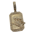 Crown 0.74ct Gold Pendant in 10k Gold SP 10300