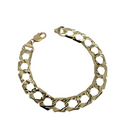 12mm 10k Hand Made diamond cut Bracelet
