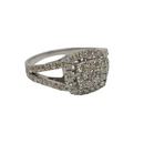 Bague de fiançailles à diamant 1.00ct en or blanc 10k SR11186