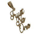 10k Trust No One Pendant 1.35ct Diamonds NEW