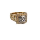 Diamant Bague  Or Jaune 10k SR 14357(7.2)