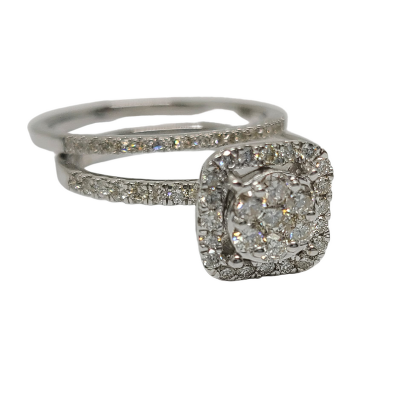 1.00ct Diamond Engagement Ring 10k White gold SR10634