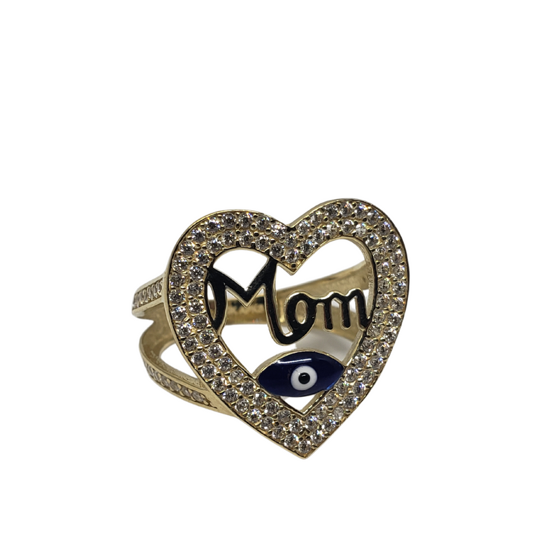 10k Mom Heart Ring