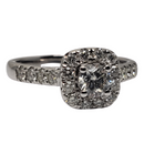 Diamant Bague 0.75ct Or blanc 14k SKR15161-100E