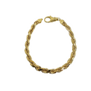 10k 6mm Bracelet de corde diamantée Solide