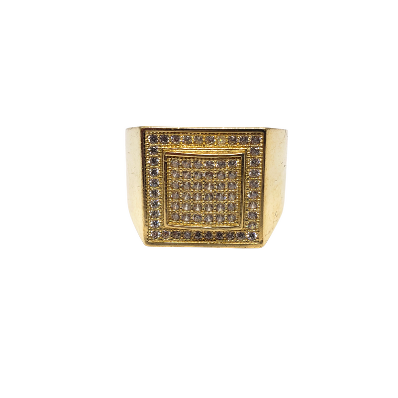 10k Double Square Ring
