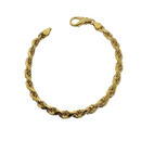 10k 5mm Rope Bracelet diamond cut Solid