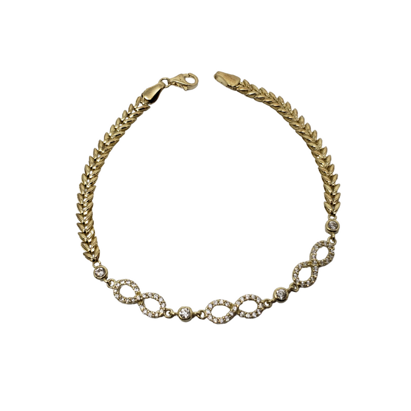 10k Fashion infinity Bracelet MAB-224