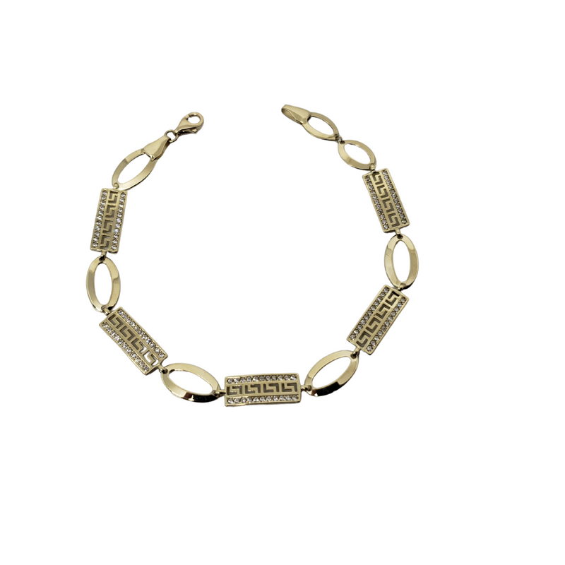 10k Fashion Greek Deisgn Bracelet MAB-211