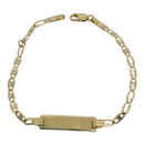 Bracelet bébé 2 tonnes en or jaune 10K Mariner BABY-006