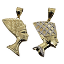 Nefertiti Pendant 10k Yellow Gold MP-019