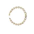 Yellow Gold Circle Greek Design Bracelet