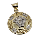 2 Tone medusa Yellow Gold 10K VP-044