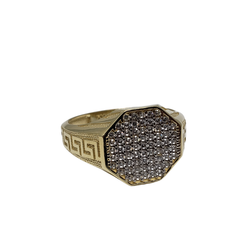 medusa greek design Ring 10k Gold New