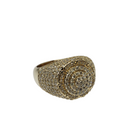 10k 2.15CT Hiphopx2 Round Diamond Ring NEW