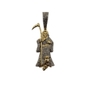 Reaper Pendant  0.75ct diamonds 10k gold SP 11653B