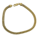 4.2MM 10k Yellow Gold Diamond Cut Franco Bracelet FBG-007