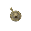 Medusa lion Yellow Gold  Pendant 10K
